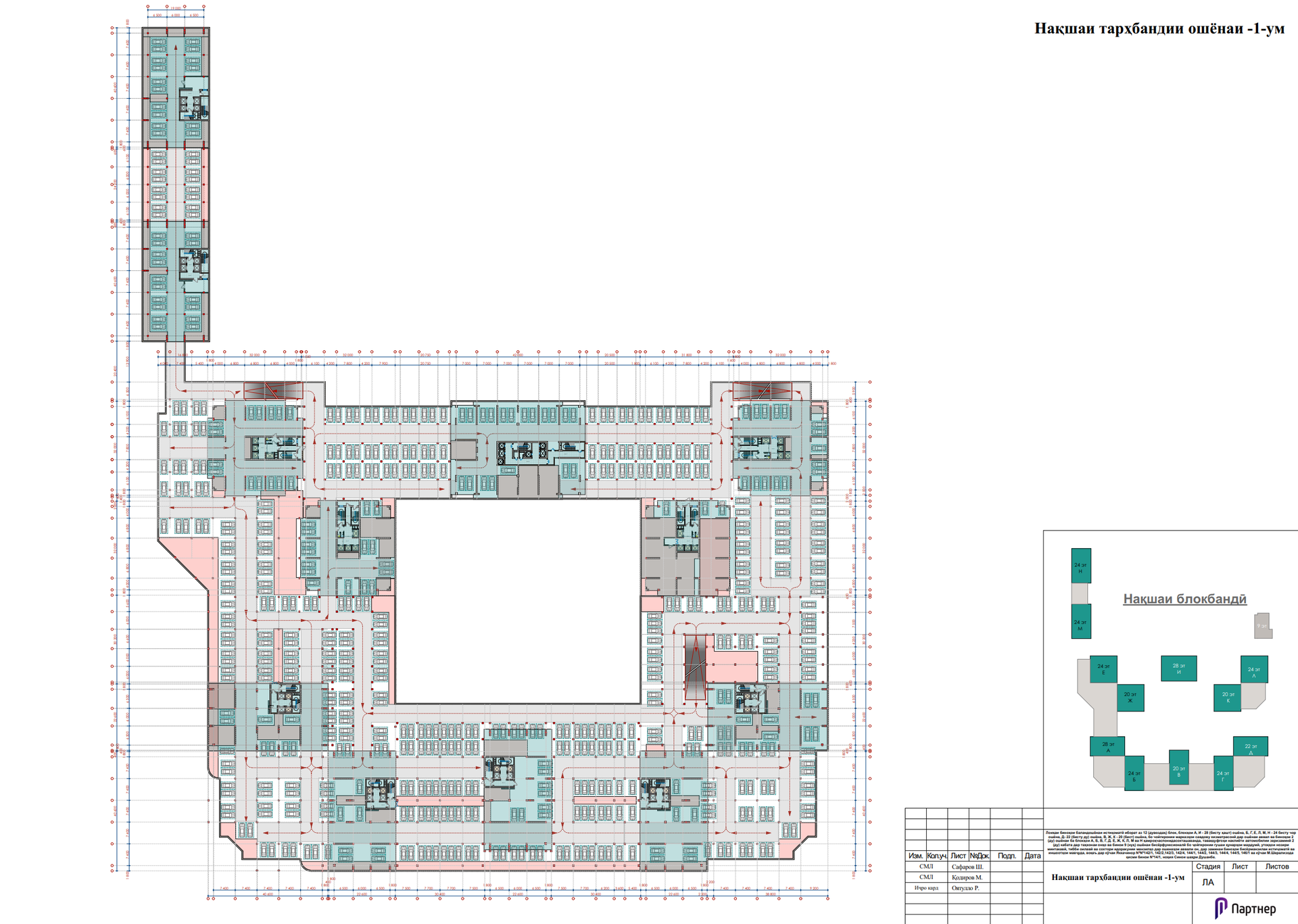 Underground parking plan